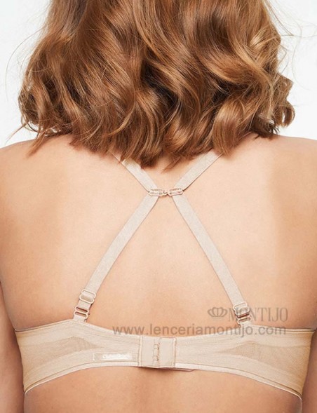 Sujetador Chantelle Absolute Invisible Push Up Con Aros Beige
